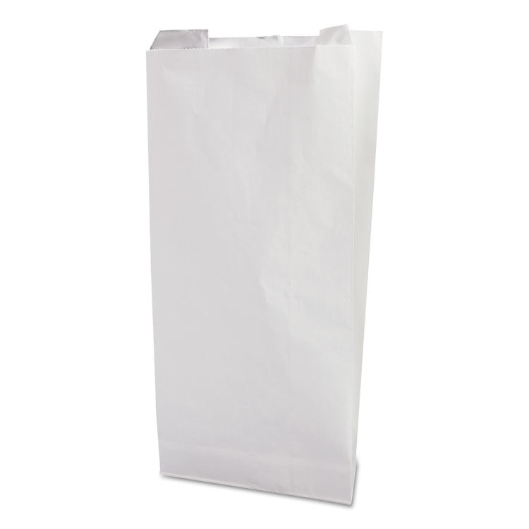 Grease-Resistant Single-Serve Bags, 6" X 6.5", White, 2,000/carton 1