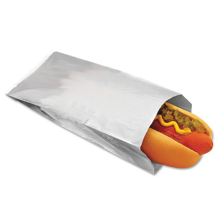 Foil Single-Serve Bags, 3.5" X 8.5", Silver, 1,000/carton 1