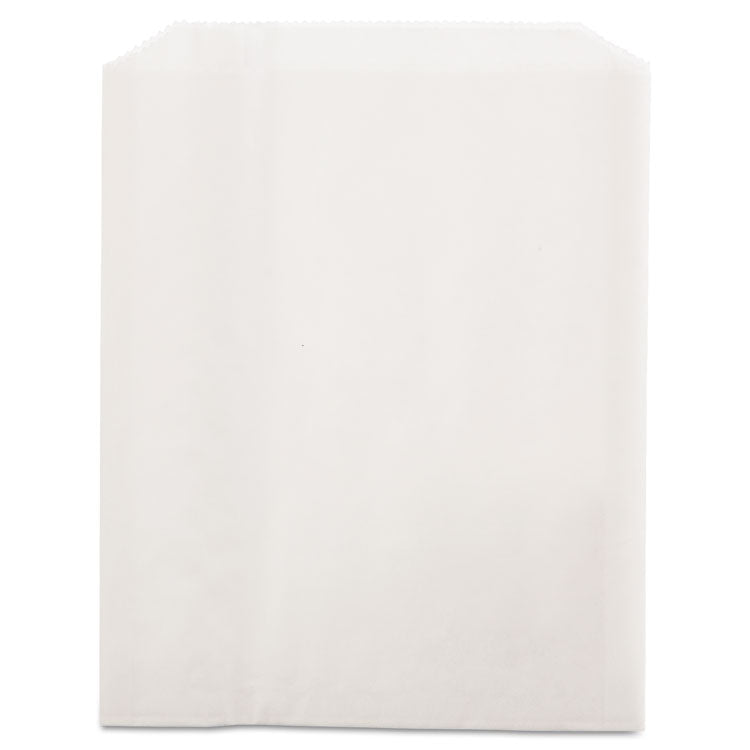 Grease-Resistant Single-Serve Bags, 6" X 7.25", White, 2,000/carton 2