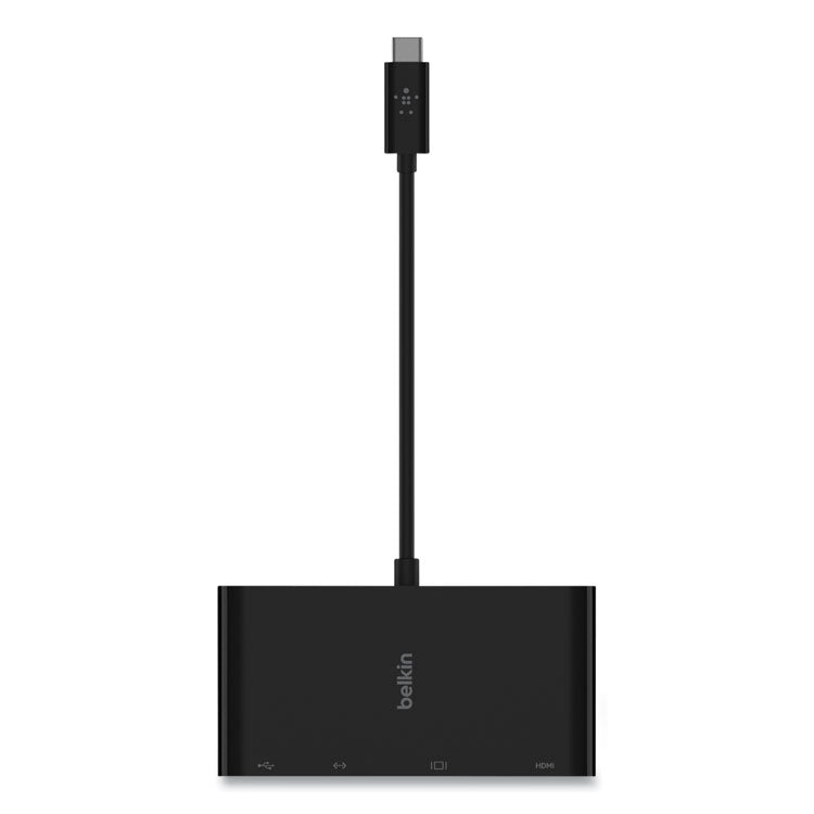 USB-C Multimedia Adapter, HDMI/Ethernet/USB-A/USB-C/VGA, 4.33", Black 6