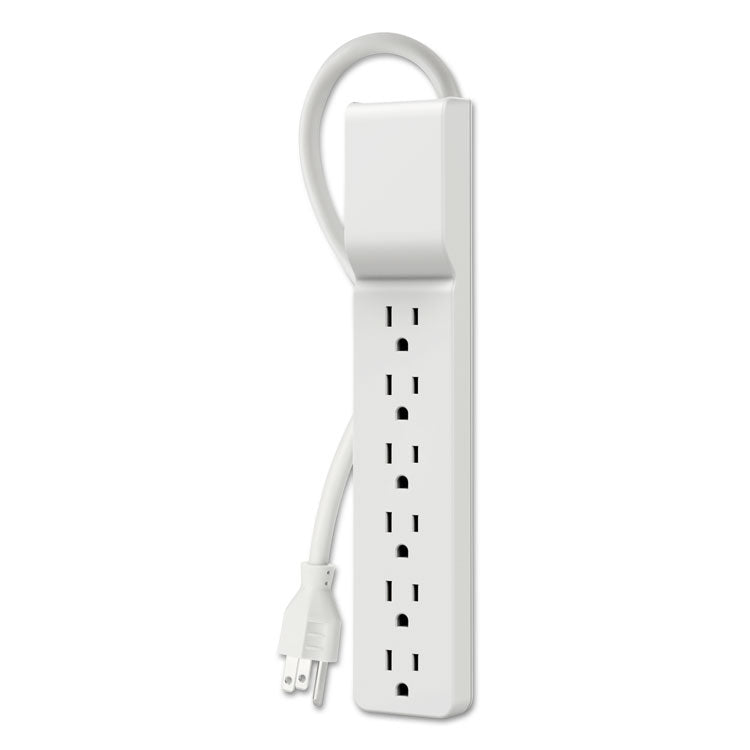 Home/Office Surge Protector, 6 AC Outlets, 10 ft Cord, 720 J, White 1