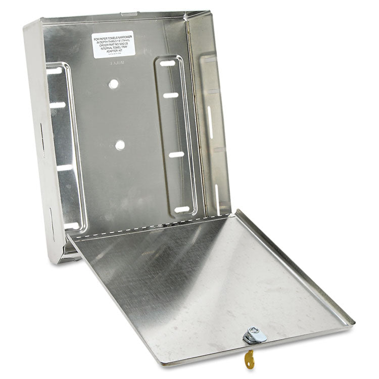 Surface-Mounted Paper Towel Dispenser, 10.75 X 4 X 14, Stainless Steel 2