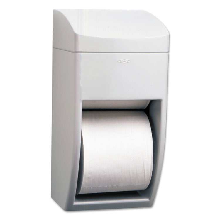 Matrix Series Two-Roll Tissue Dispenser, 6.25 x 6.88 x 13.5, Gray 1