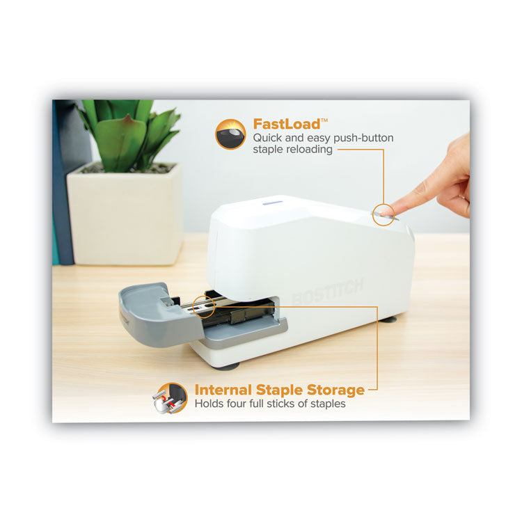 Impulse 30 Electric Stapler, 30-Sheet Capacity, White 3