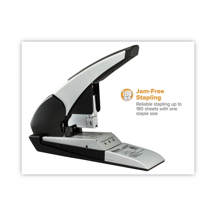 Auto 180 Xtreme Duty Automatic Stapler, 180-Sheet Capacity, Silver/black 4