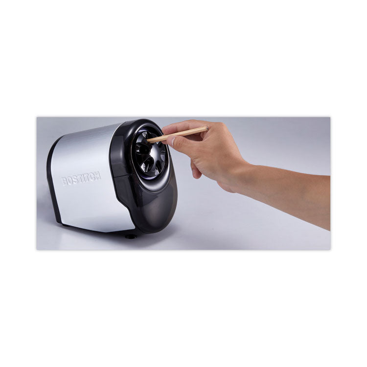 Quietsharp Glow Classroom Electric Pencil Sharpener, Ac-Powered, 6.13 X 10.69 X 9, Silver/black 5