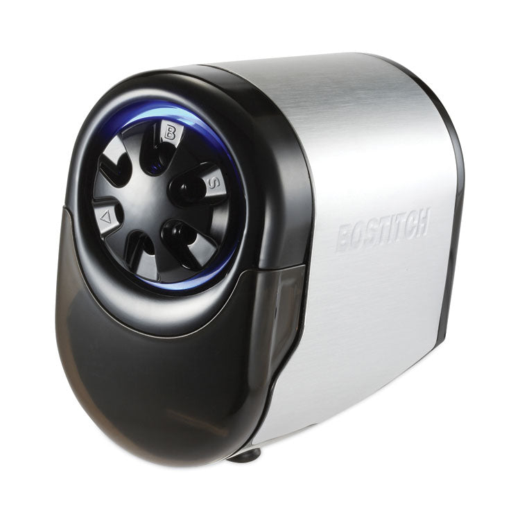 Quietsharp Glow Classroom Electric Pencil Sharpener, Ac-Powered, 6.13 X 10.69 X 9, Silver/black 3