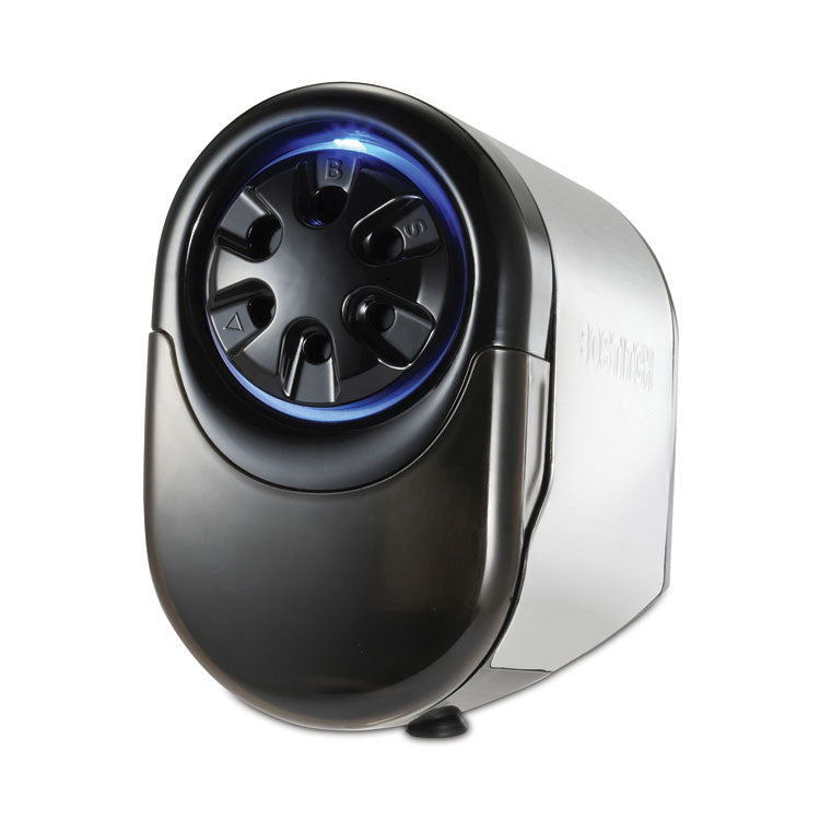 Quietsharp Glow Classroom Electric Pencil Sharpener, Ac-Powered, 6.13 X 10.69 X 9, Silver/black 1