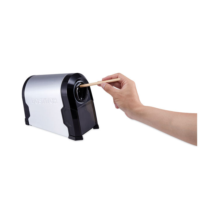 Super Pro Glow Commercial Electric Pencil Sharpener, Ac-Powered, 6.13 X 10.63 X 9, Black/silver 6