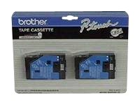 BROTHER 1/2" TC TAPES,2PK 12MM RED ON WHITE 1