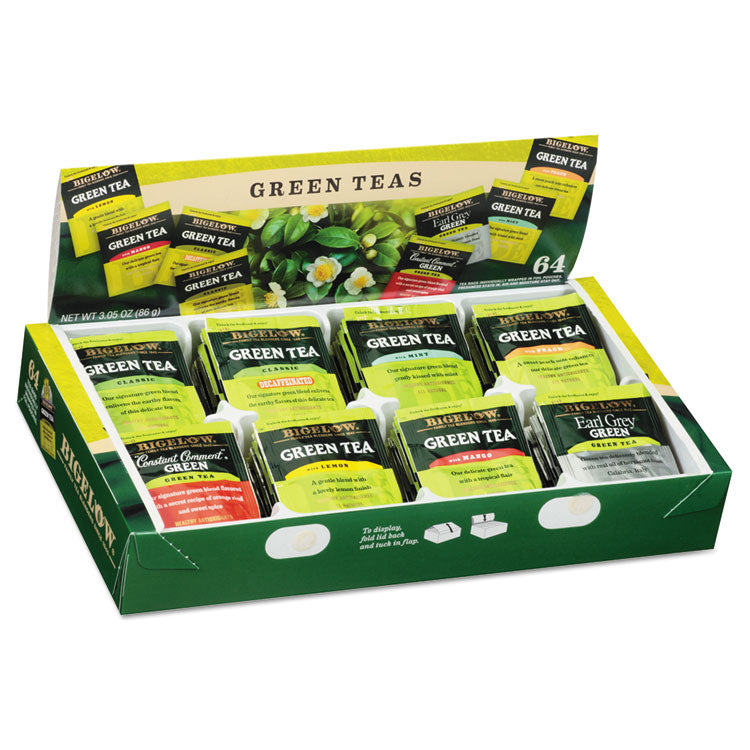 Green Tea Assortment, Tea Bags, 64/box, 6 Boxes/carton 1