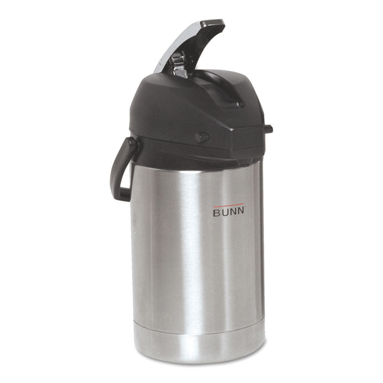 2.5 Liter Lever Action Airpot, Stainless Steel/Black 1