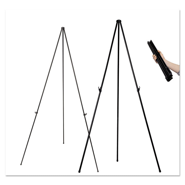 Instant Easel, 61.5" High, Black, Steel, Lightweight 5