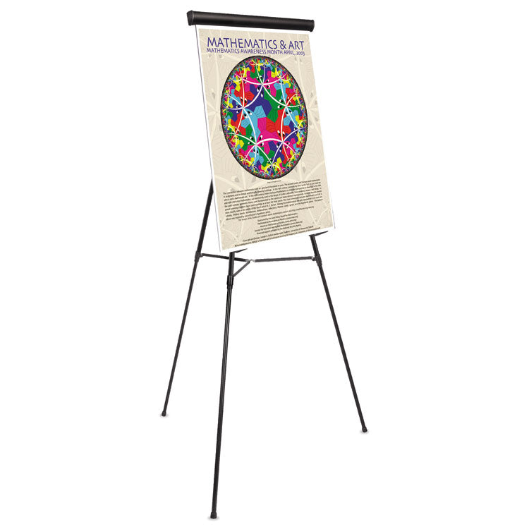 Telescoping Tripod Display Easel, Adjusts 38" To 69" High, Metal, Black 4