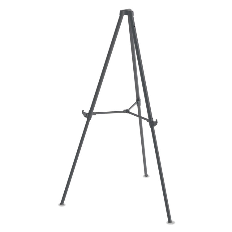 Quantum Heavy Duty Display Easel, 35.62" to 61.22" High, Plastic, Black 1