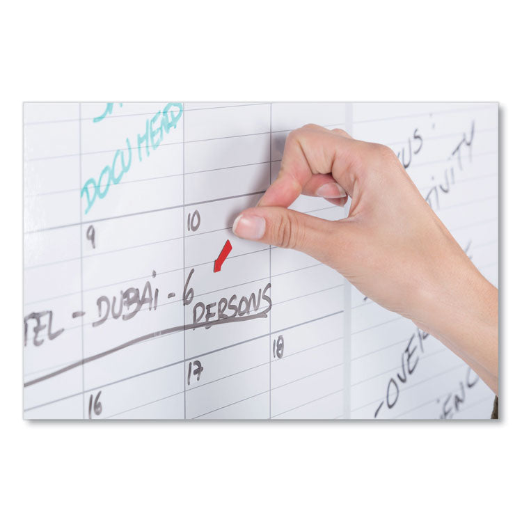 Magnetic Dry Erase Calendar Board, One Month, 36 x 24, White Surface, Silver Aluminum Frame 8