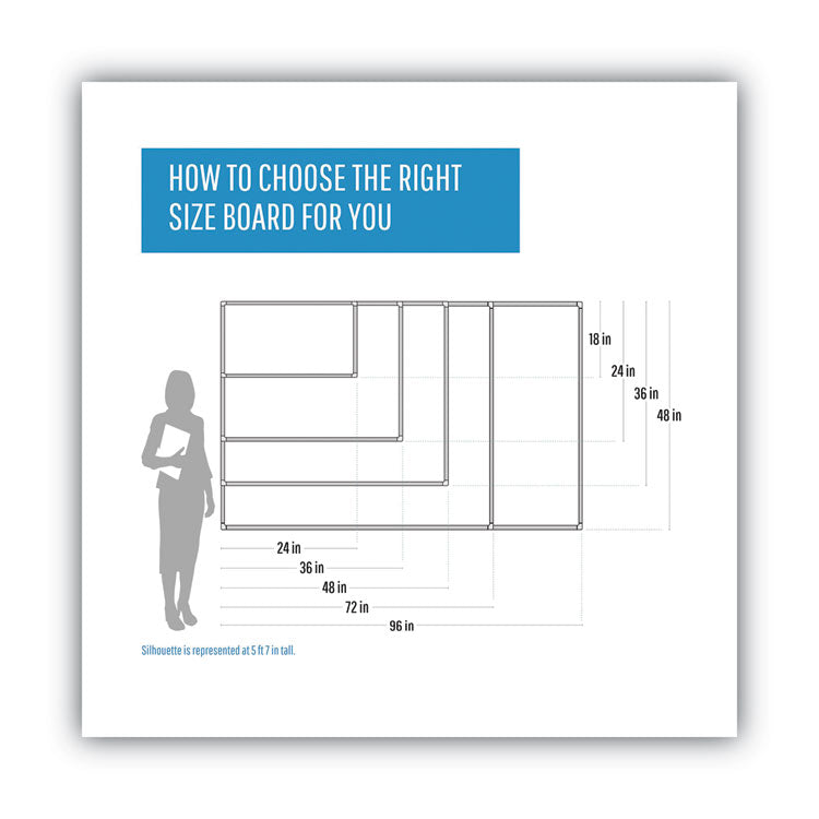 Magnetic Glass Dry Erase Board, 36 x 24, Opaque White Surface 4