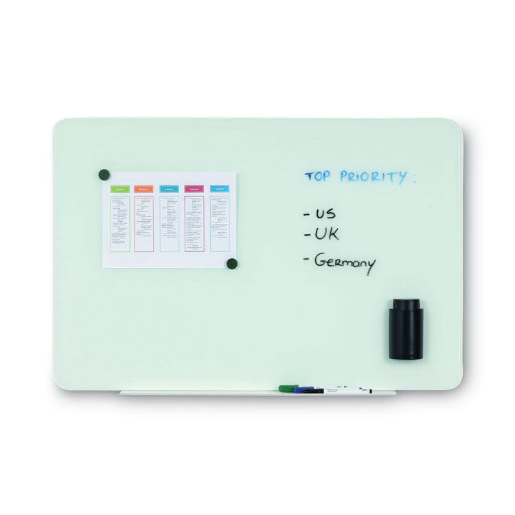 Magnetic Glass Dry Erase Board, 36 x 24, Opaque White Surface 6