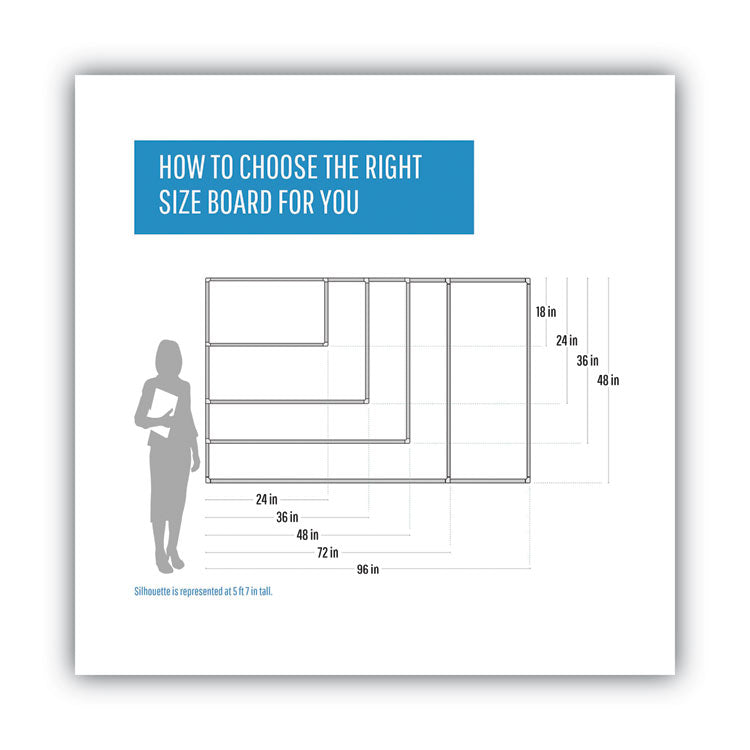 Magnetic Glass Dry Erase Board, 48 x 36, Opaque White Surface 4
