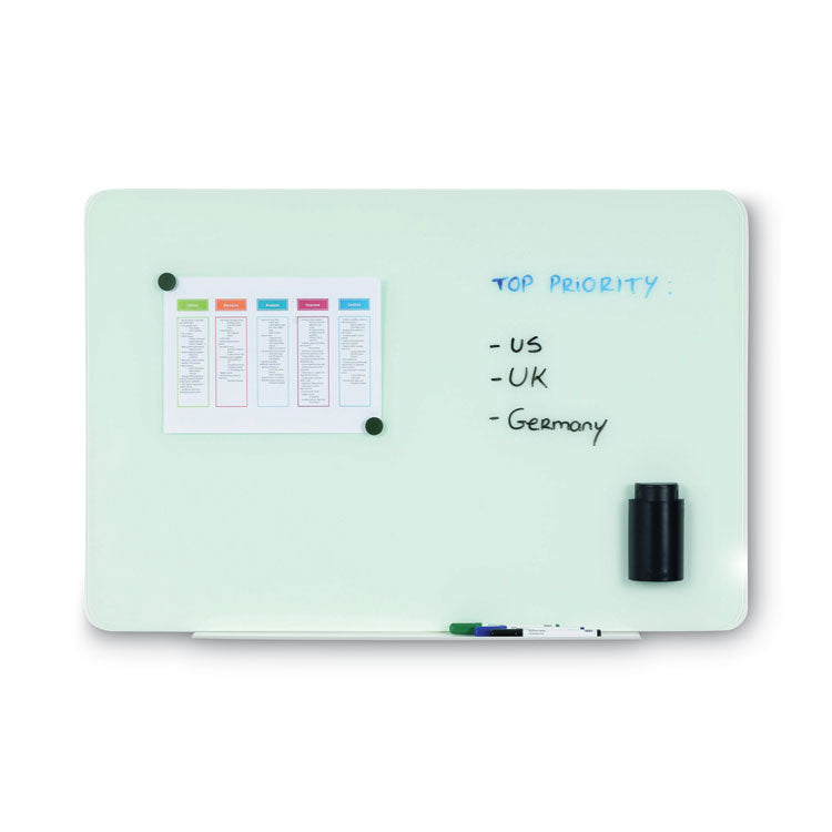 Magnetic Glass Dry Erase Board, 48 x 36, Opaque White Surface 6