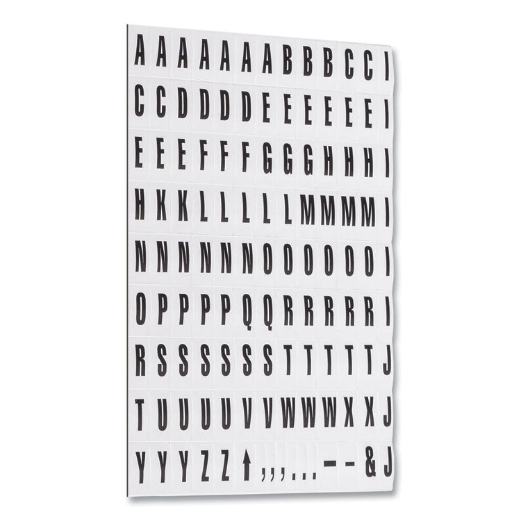 Interchangeable Magnetic Board Accessories, Letters, Black, 0,75"h 2