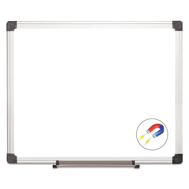 Value Lacquered Steel Magnetic Dry Erase Board, 24 x 36, White Surface, Silver Aluminum Frame 1