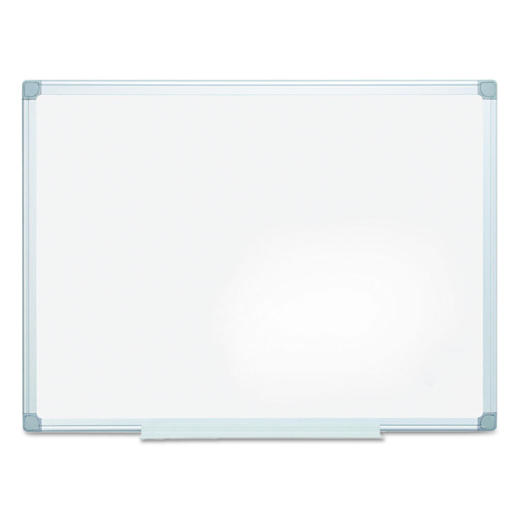 Earth Silver Easy-Clean Dry Erase Board, Reversible, 48 x 36, White Surface, Silver Aluminum Frame 1