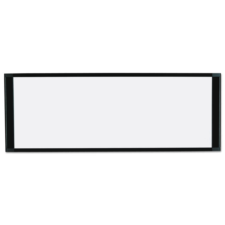 Cubicle Workstation Dry Erase Board, 36 x 18, White Surface, Black Aluminum Frame 2