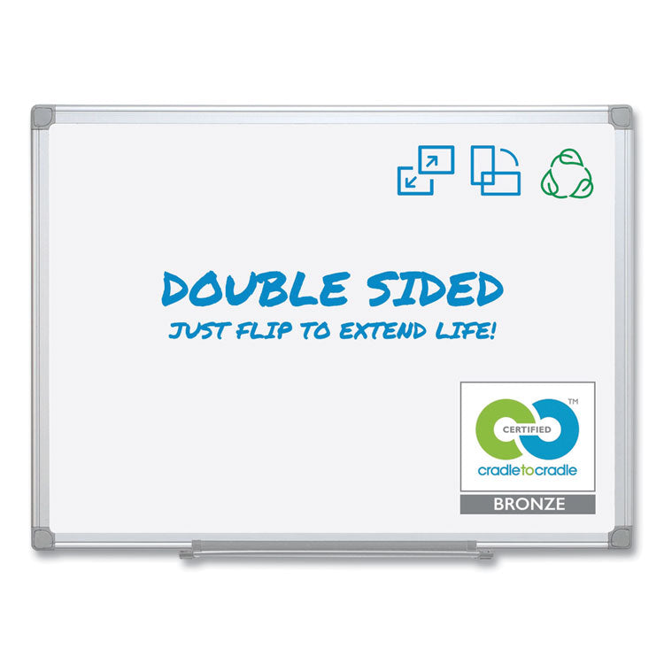 Earth Silver Easy Clean Dry Erase Boards, 96 x 48, White Surface, Silver Aluminum Frame 2