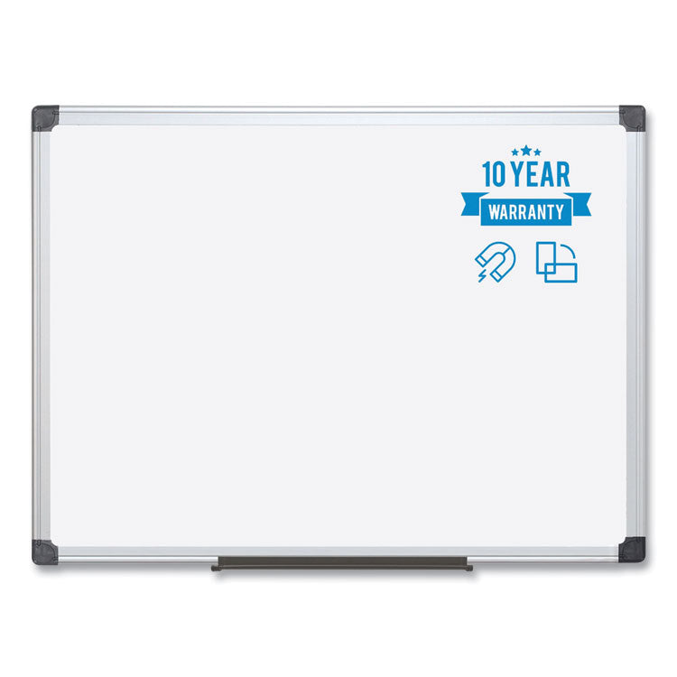 Value Lacquered Steel Magnetic Dry Erase Board, 96 x 48, White Surface, Silver Aluminum Frame 2