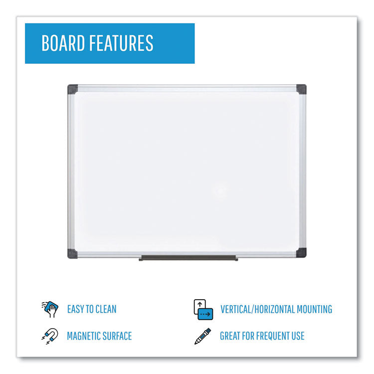 Value Lacquered Steel Magnetic Dry Erase Board, 96 x 48, White Surface, Silver Aluminum Frame 5