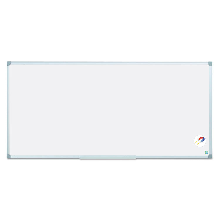 Earth Gold Ultra Magnetic Dry Erase Boards, 96 x 48, White Surface, Silver Aluminum Frame 1