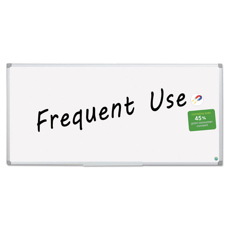 Earth Gold Ultra Magnetic Dry Erase Boards, 96 x 48, White Surface, Silver Aluminum Frame 2