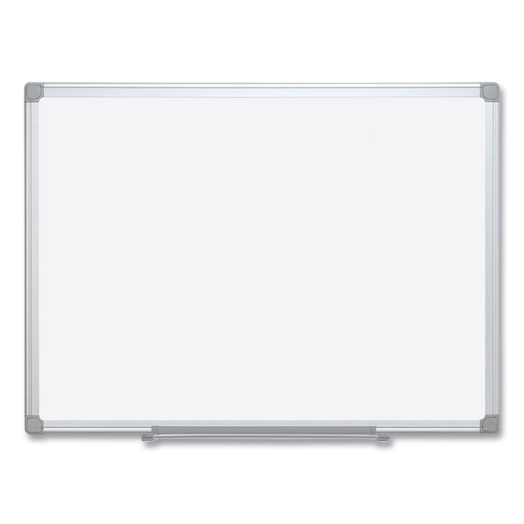 Earth Silver Easy-Clean Dry Erase Board, Reversible, 72 x 48, White Surface, Silver Aluminum Frame 1