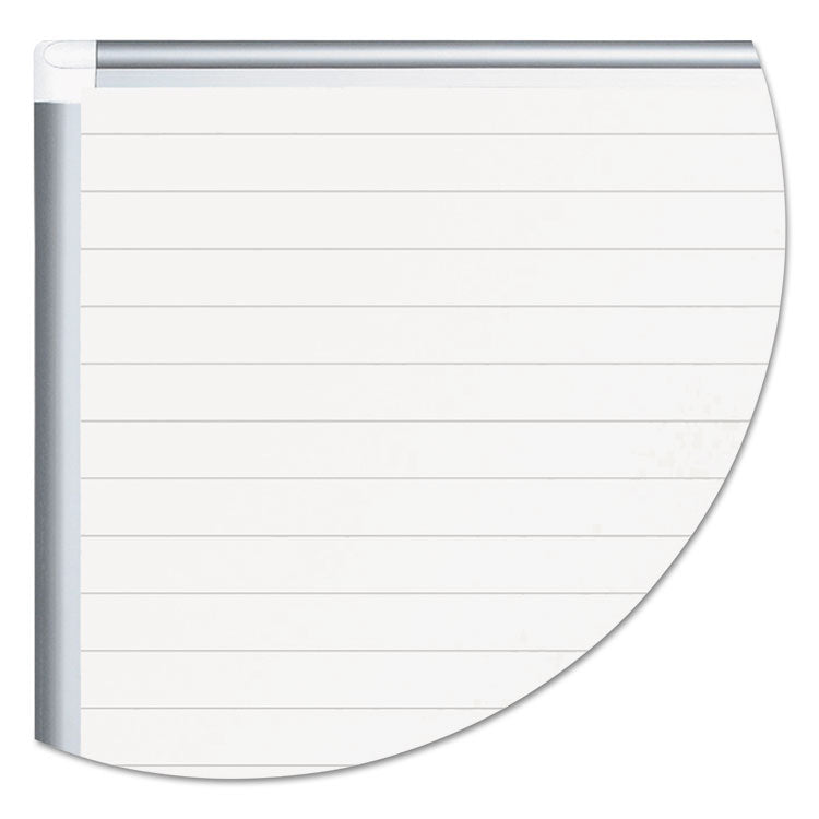 Ruled Magnetic Steel Dry Erase Planning Board, 72 x 48, White Surface, Silver Aluminum Frame 3