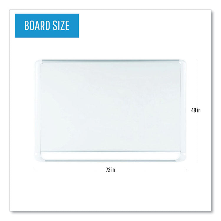 Gold Ultra Magnetic Dry Erase Boards, 72 x 48, White Surface, White Aluminum Frame 2