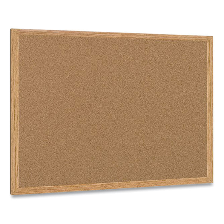 Earth Cork Board, 48 x 36, Tan Surface, Oak Wood Frame 8