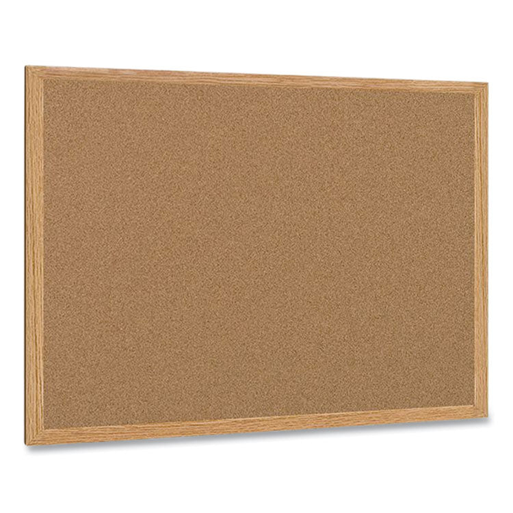 Earth Cork Board, 72 x 48, Tan Surface, Oak Wood Frame 8