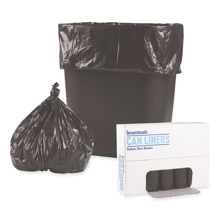 Low-Density Waste Can Liners, 4 gal, 0.35 mil, 17" x 17", Black, 50 Bags/Roll, 20 Rolls/Carton 4