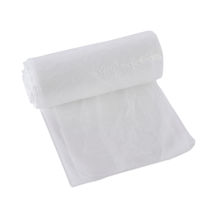 High-Density Can Liners, 10 gal, 6 mic, 24" x 23", Natural, 50 Bags/Roll, 20 Rolls/Carton 1