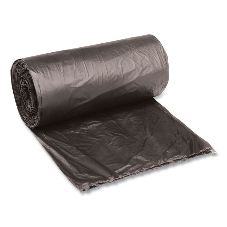 Low-Density Waste Can Liners, 10 gal, 0.35 mil, 24" x 23", Black, 50 Bags/Roll, 10 Rolls/Carton 1