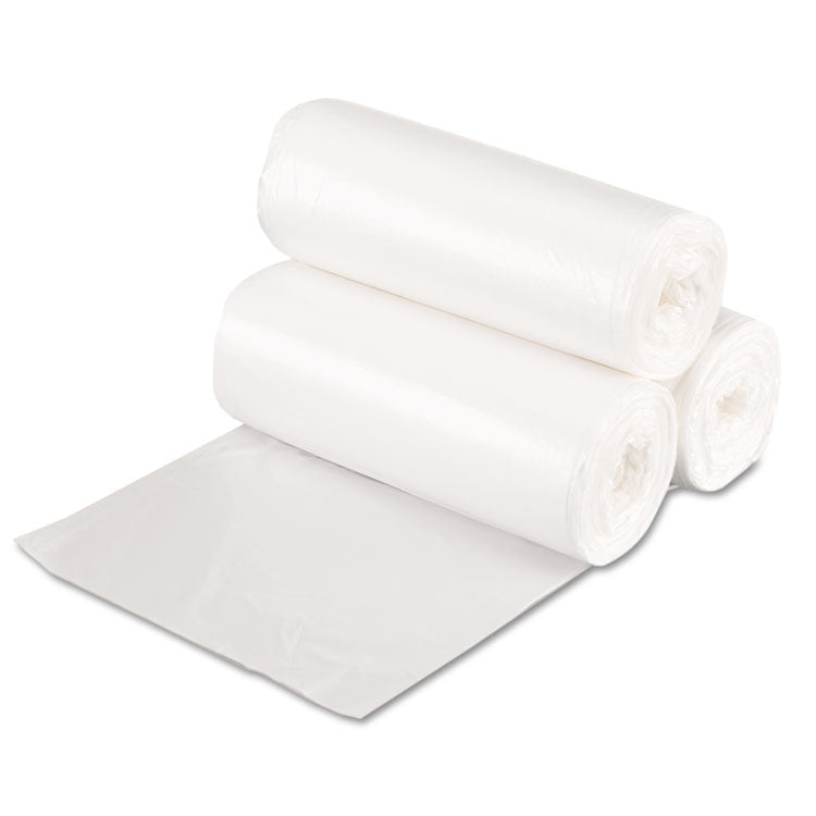 High Density Can Liners, 16 gal, 7 mic, 24" x 31", Natural, 50 Bags/Roll, 20 Rolls/Carton 1