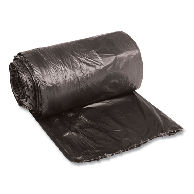 Low-Density Waste Can Liners, 16 gal, 0.35 mil, 24" x 32", Black, 50 Bags/Roll, 10 Rolls/Carton 1