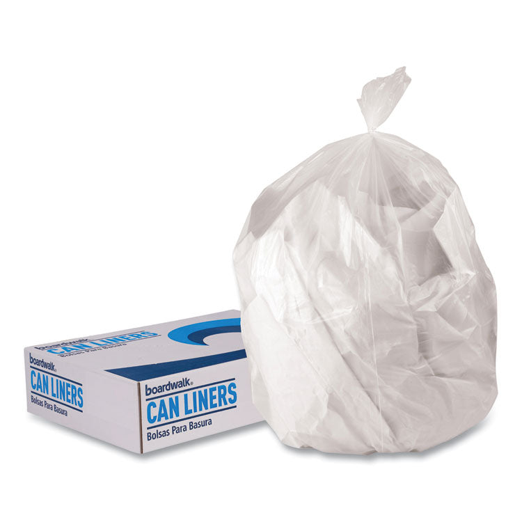 Linear Low Density Can Liners, 23 gal, 0.9 mil, 28 x 45, Clear, 25 Bags/Roll, 8 Rolls/Carton 4