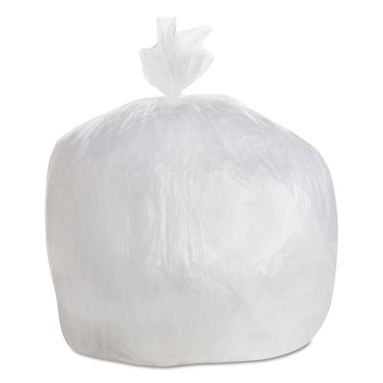 High Density Can Liners, 30 gal, 8 mic, 30" x 36", Natural, 25 Bags/Roll, 20 Rolls/Carton 1