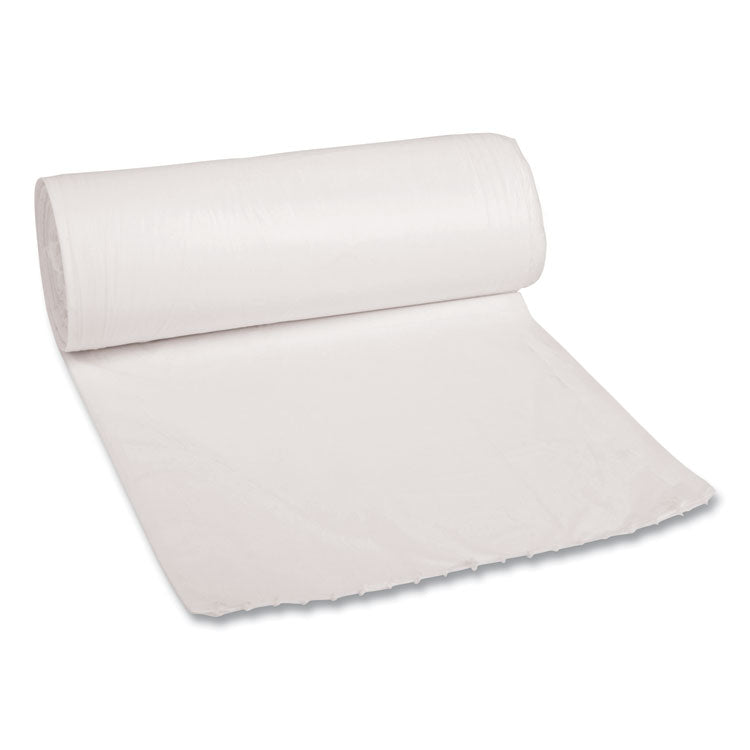 Low-Density Waste Can Liners, 30 gal, 0.6 mil, 30" x 36", White, 25 Bags/Roll, 8 Rolls/Carton 1