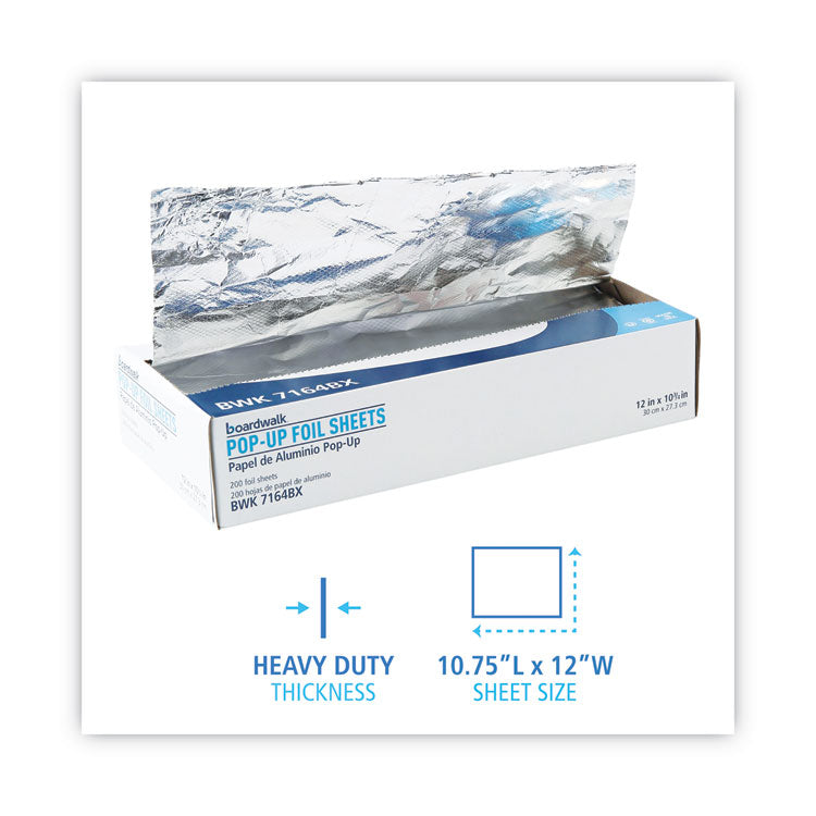 Heavy-Duty Aluminum Foil Pop-Up Sheets, 12 X 10.75, 200/box, 12 Boxes/carton 5