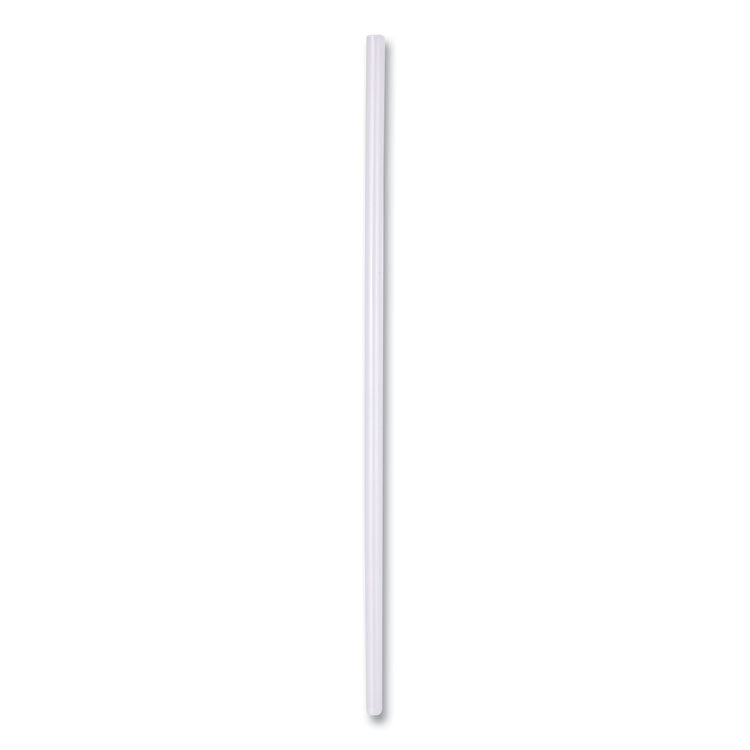 Wrapped Jumbo Straws, 7.75", Polypropylene, Clear, 12,000/carton 1