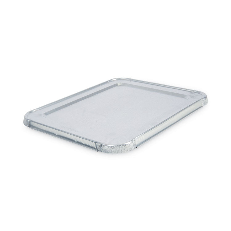 Aluminum Steam Table Pan Lids, Fits Half-Size Pan, Deep, 10.5 x 12.81 x 0.63, 100/Carton 1