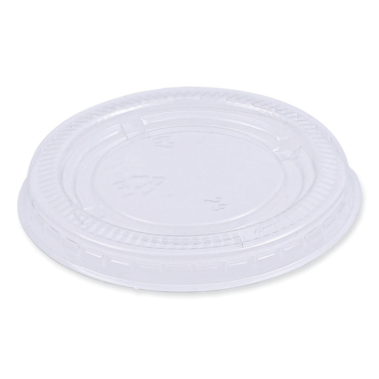 Souffle/Portion Cup Lids, Fits 1.5 oz and 2 oz Portion Cups, Clear, 2,500/Carton 1